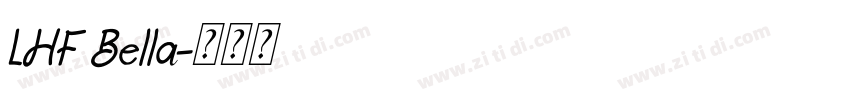 LHF Bella字体转换